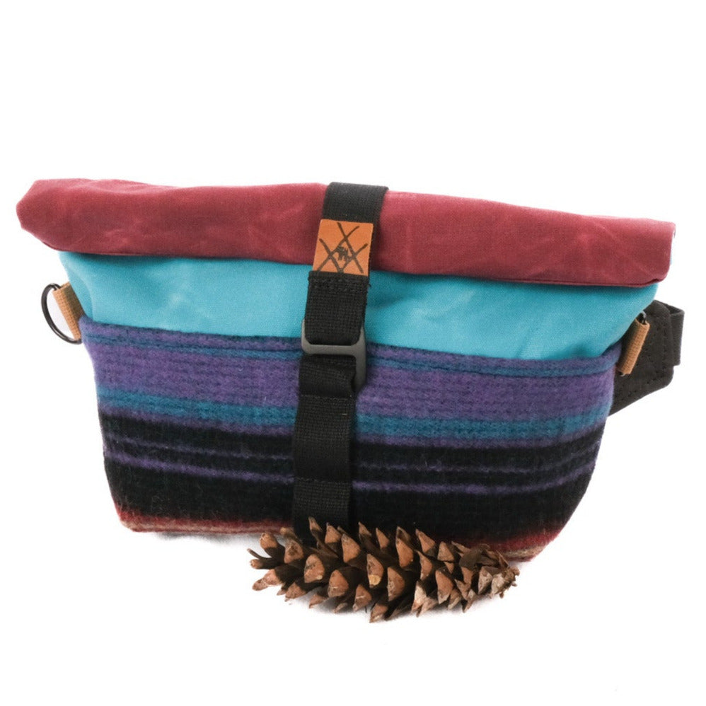 Fanny Allen Pack (Burgundy/Bright Blue/Black Wool)