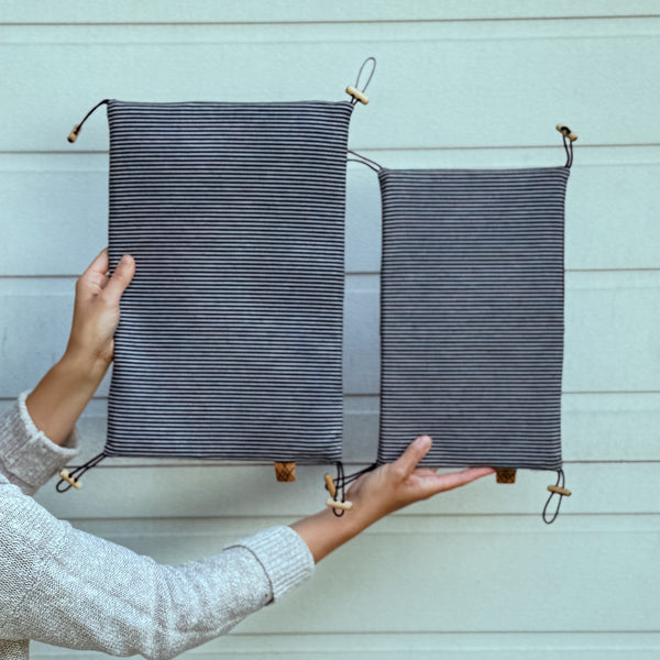 Pat Mat (Striped Denim/Redwood)