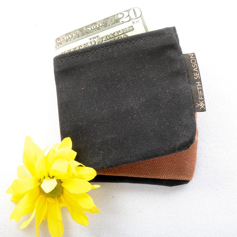 No Waste Wallet (Black/Redwood)