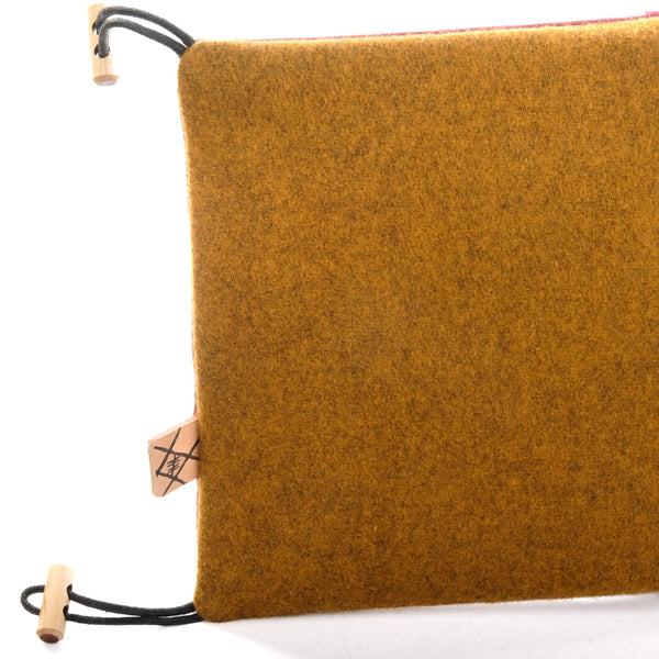 Pat Mat (Mustard Wool/Burgundy)