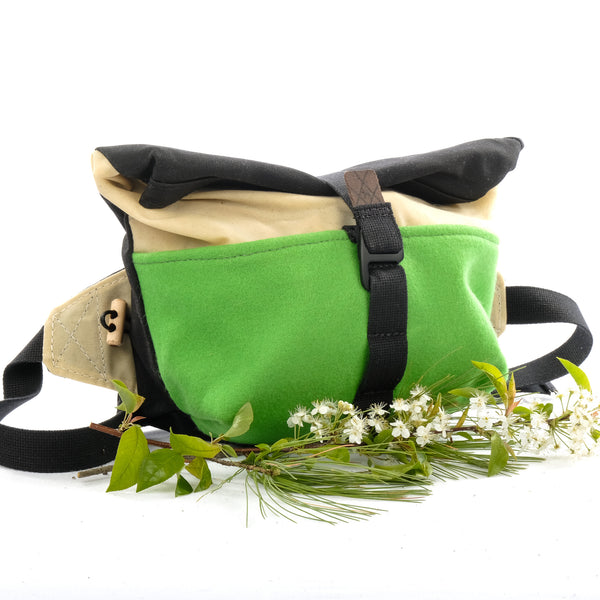 Fanny Allen Pack (Natural/Bright Green/Black)- Now Mounts to Bike!