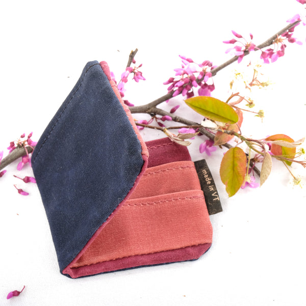 No Waste Wallet (Navy/Maroon/Rose)
