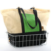 Switchel Sack (Natural/Bright Green Wool/Black Bottom)