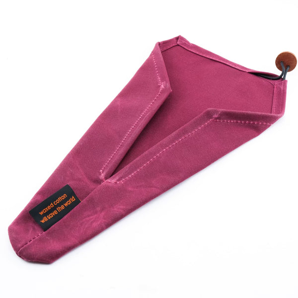 Waxed Canvas Saddle Cover Maroon