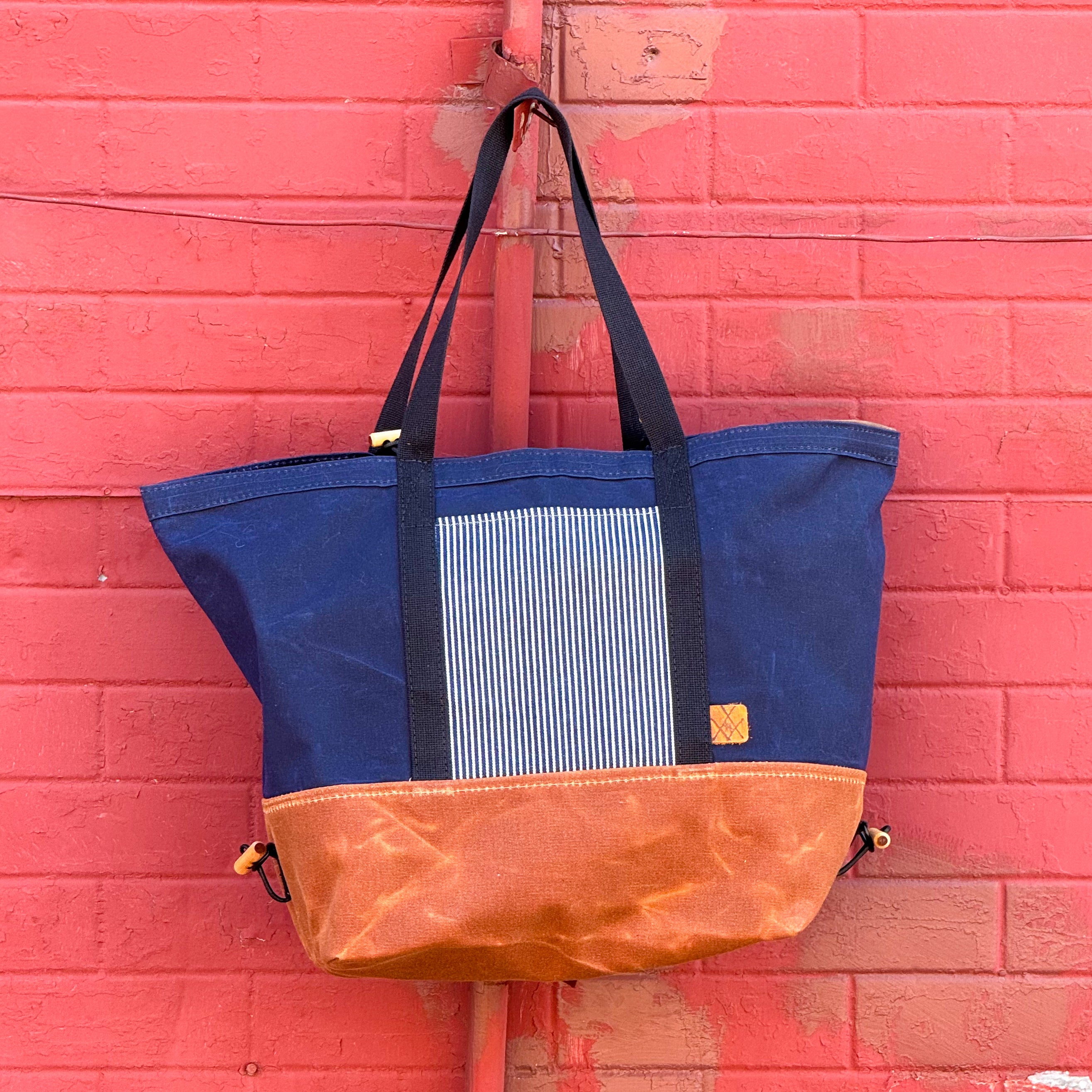 Switchel Sack (Navy/Denim/Redwood Bottom)