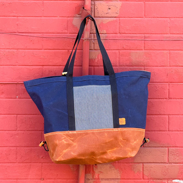 Switchel Sack (Navy/Denim/Redwood Bottom)