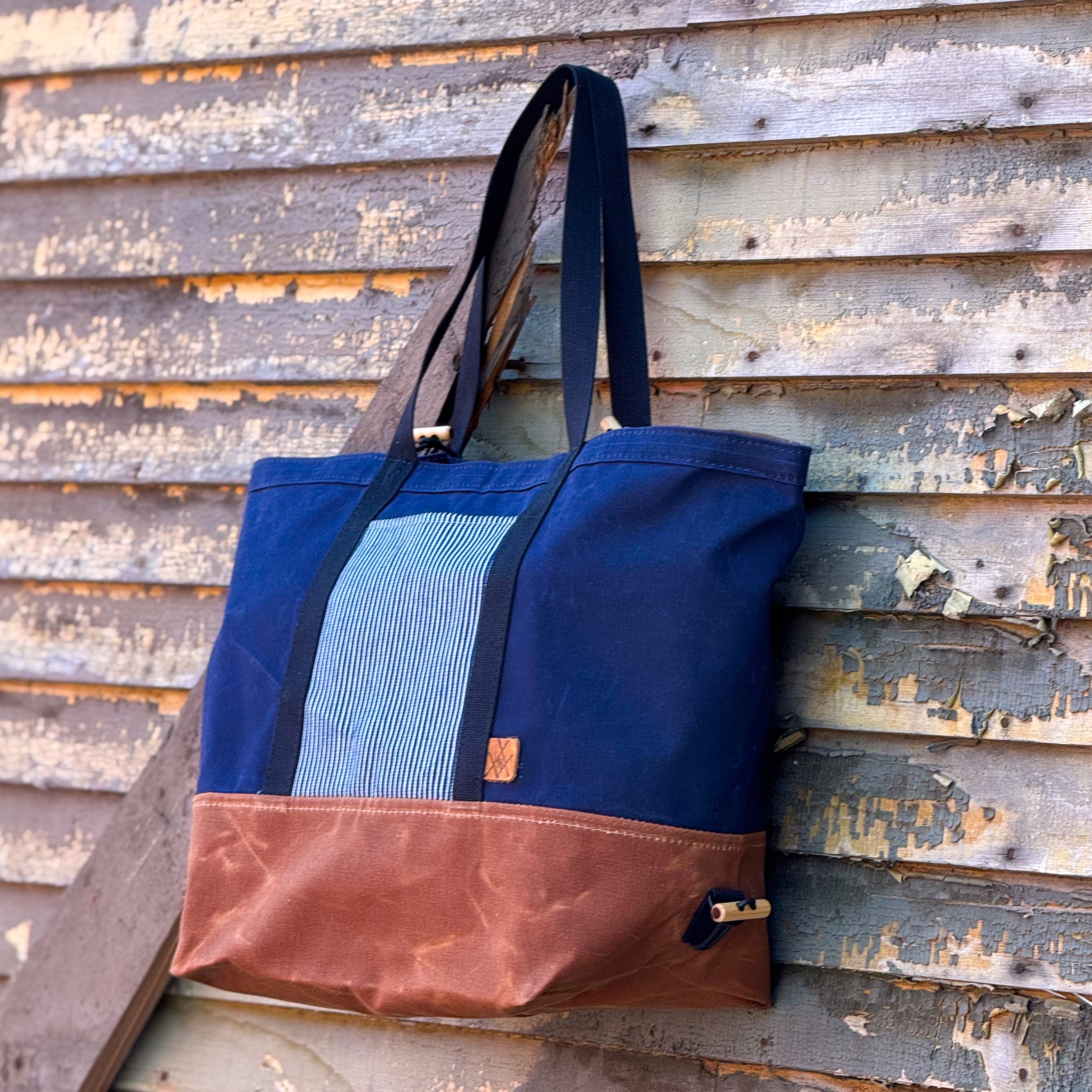 Switchel Sack (Navy/Denim/Redwood Bottom)