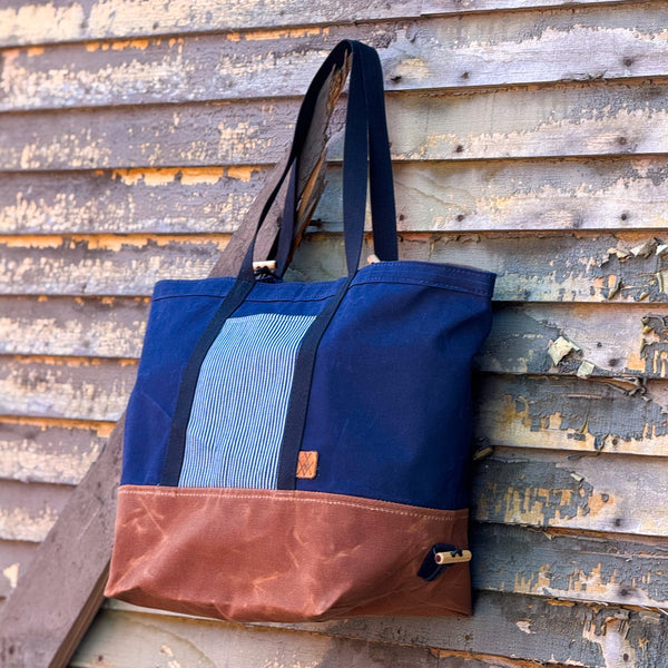 Switchel Sack (Navy/Denim/Redwood Bottom)