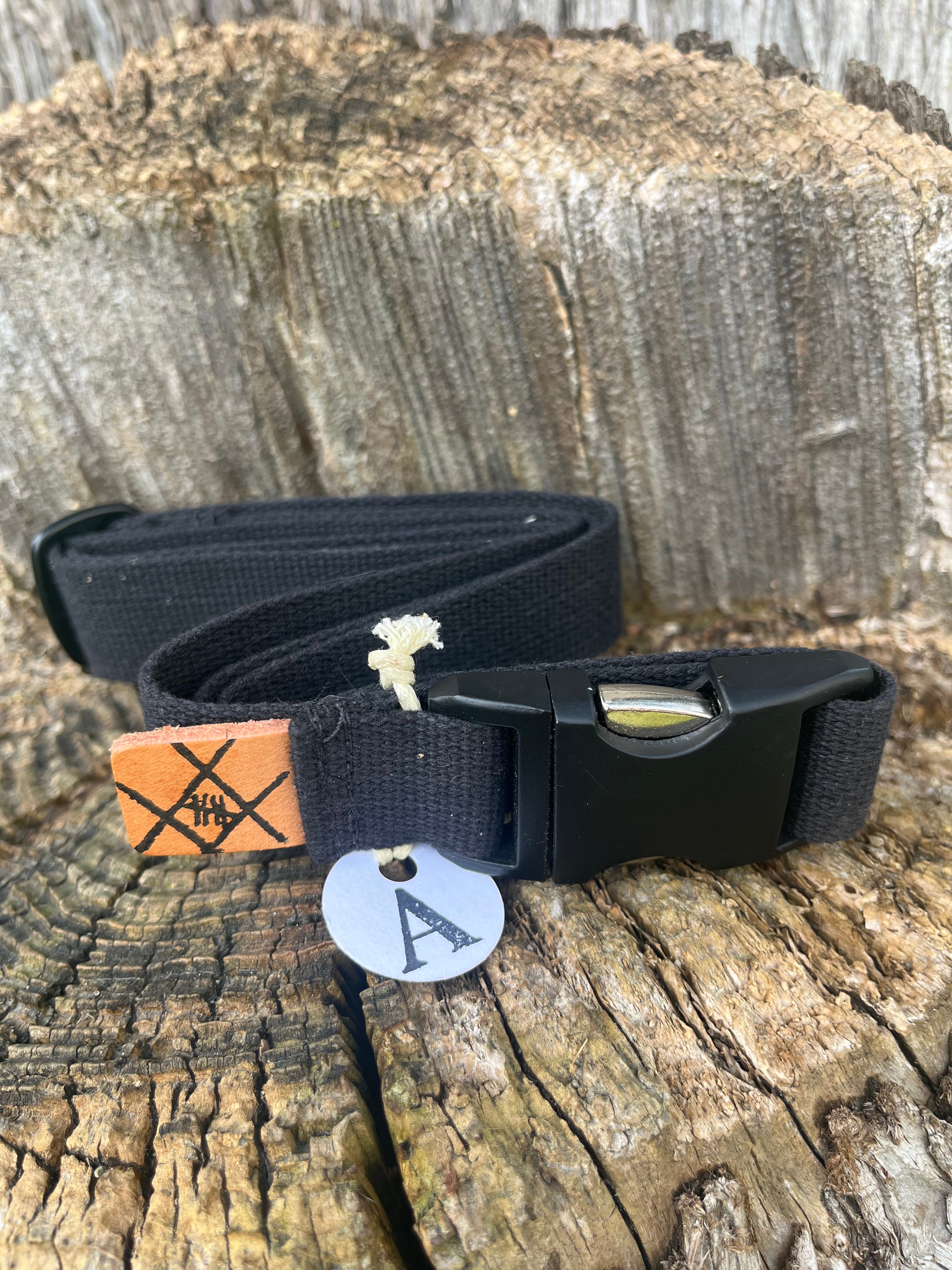 Cotton Webbing Belt (Black)