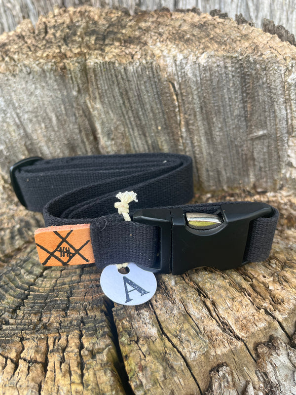 Cotton Webbing Belt (Black)