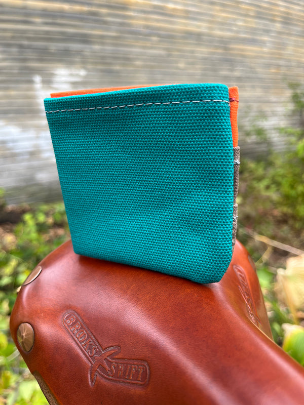 No Waste Wallet (Bottle Green/Orange/Brown)