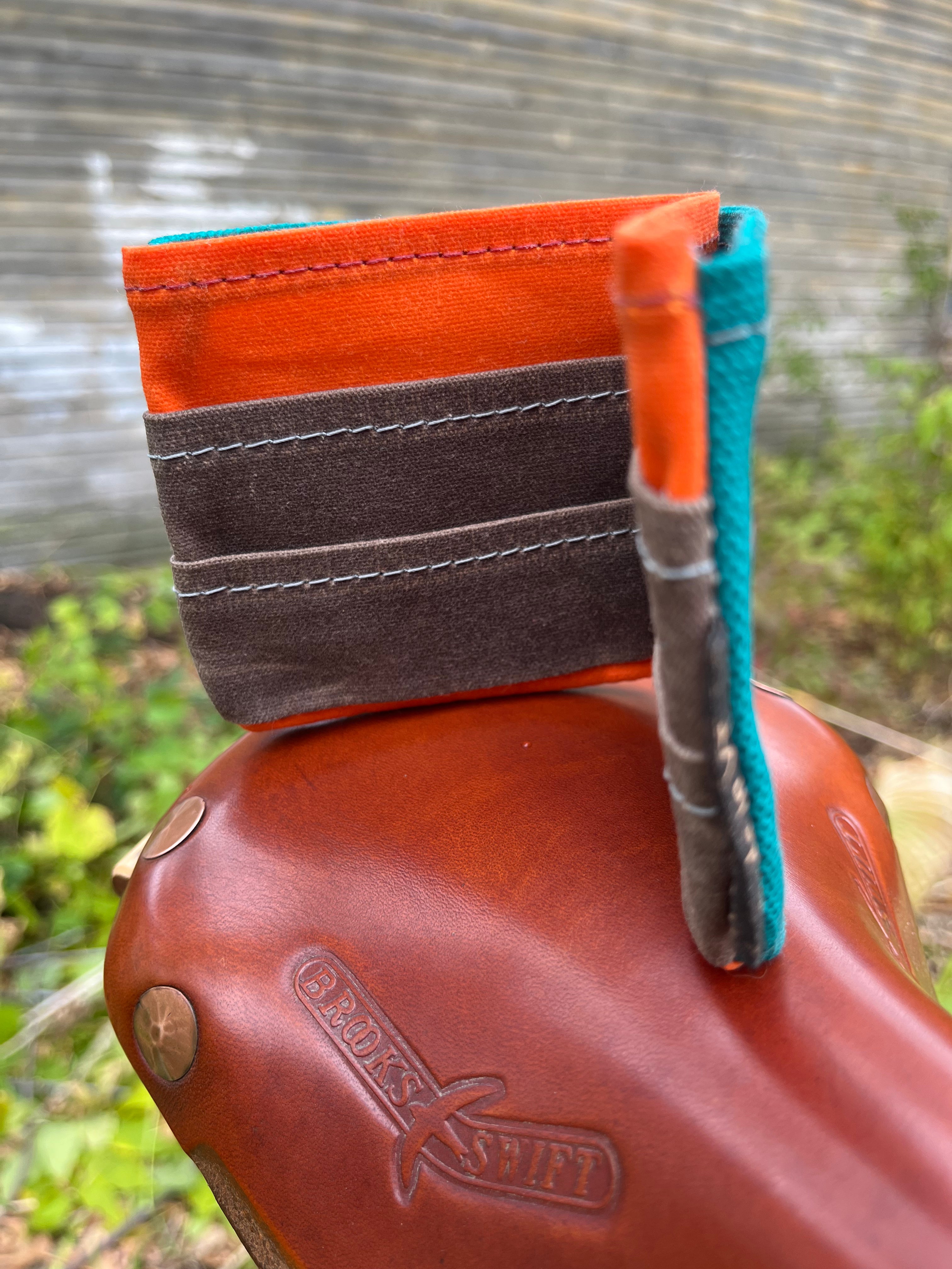 No Waste Wallet (Bottle Green/Orange/Brown)