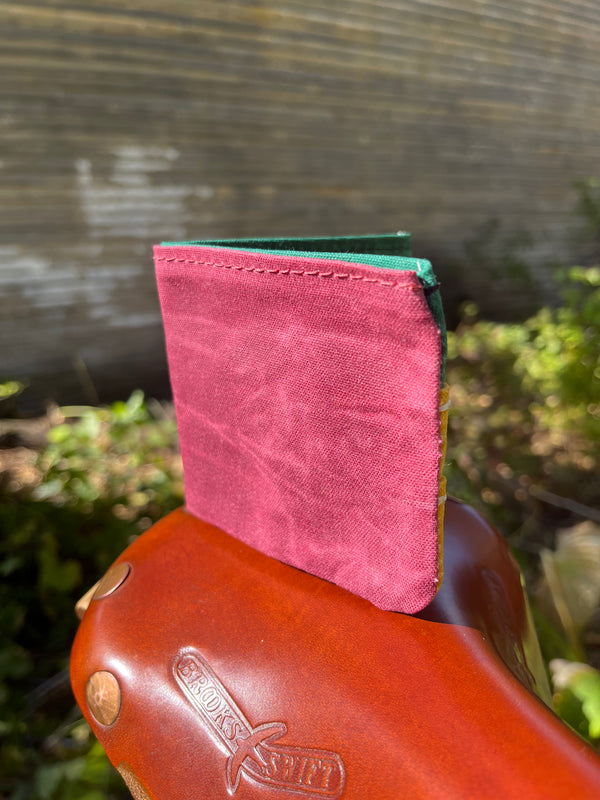 No Waste Wallet (Burgundy/Spruce/Yellow)