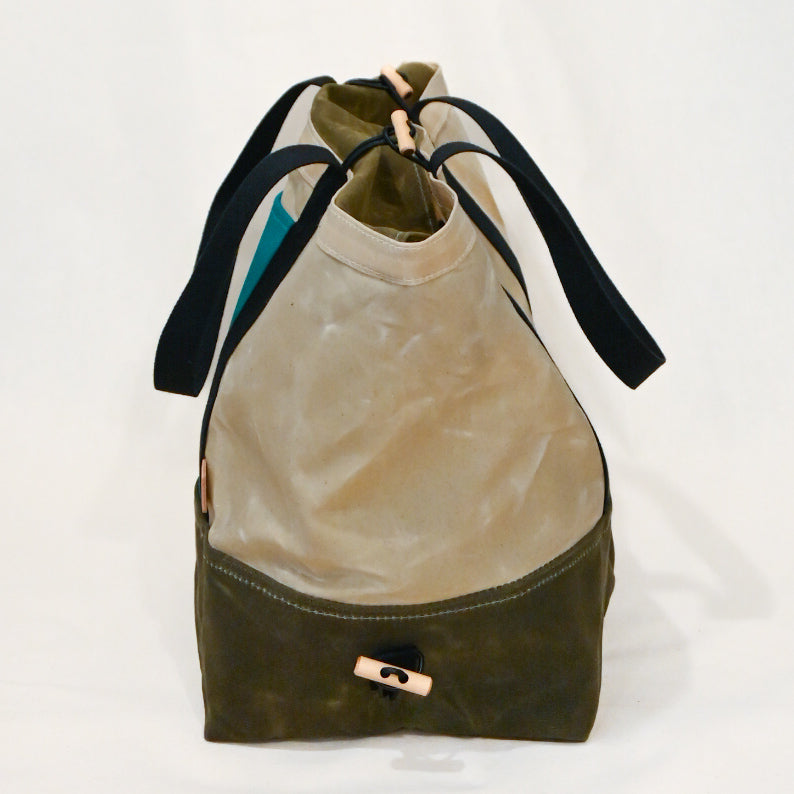 Switchel Sack V2 (Natural Top/Teal Pocket/Olive Bottom
