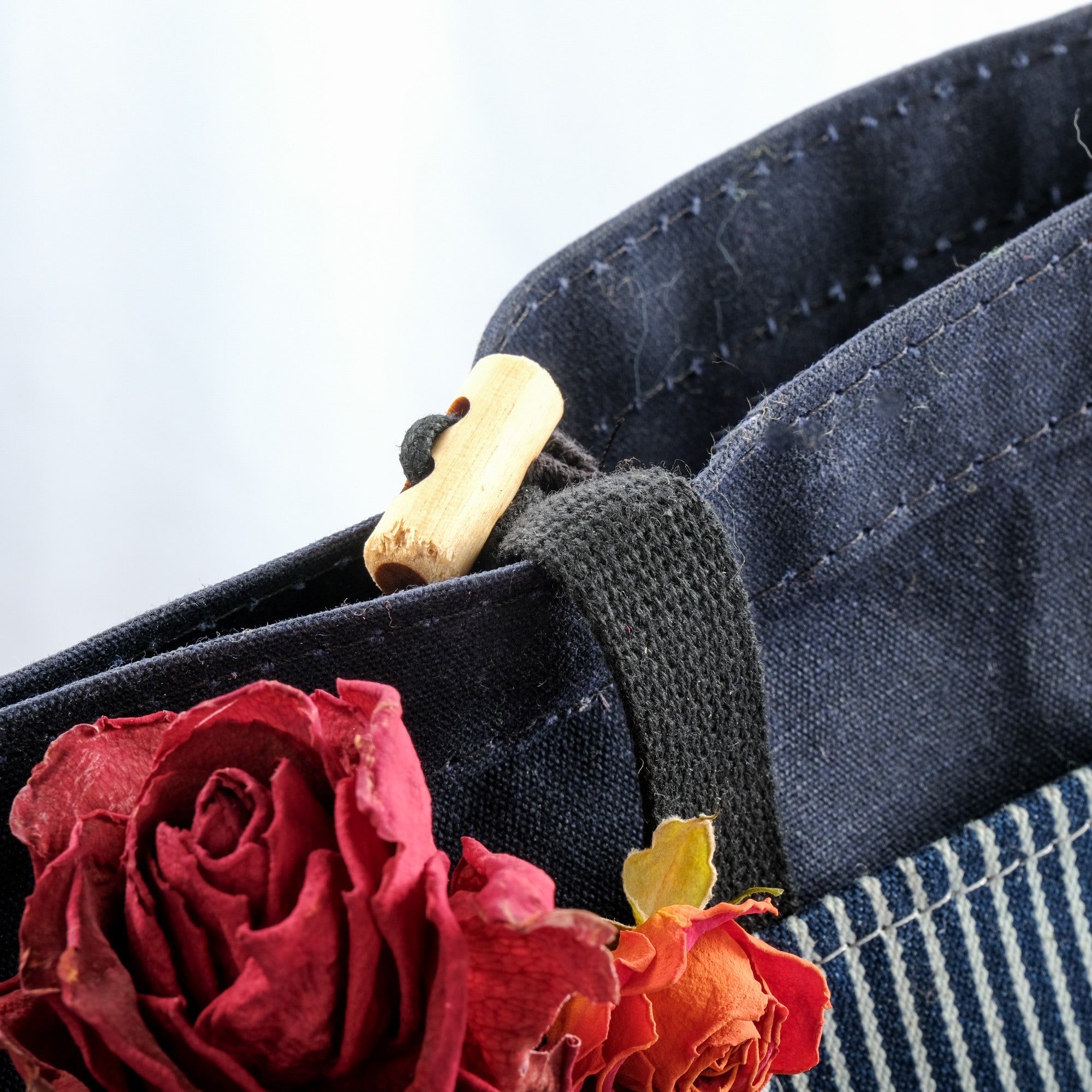 Kedge Sack (Navy/Striped Denim/Redwood)