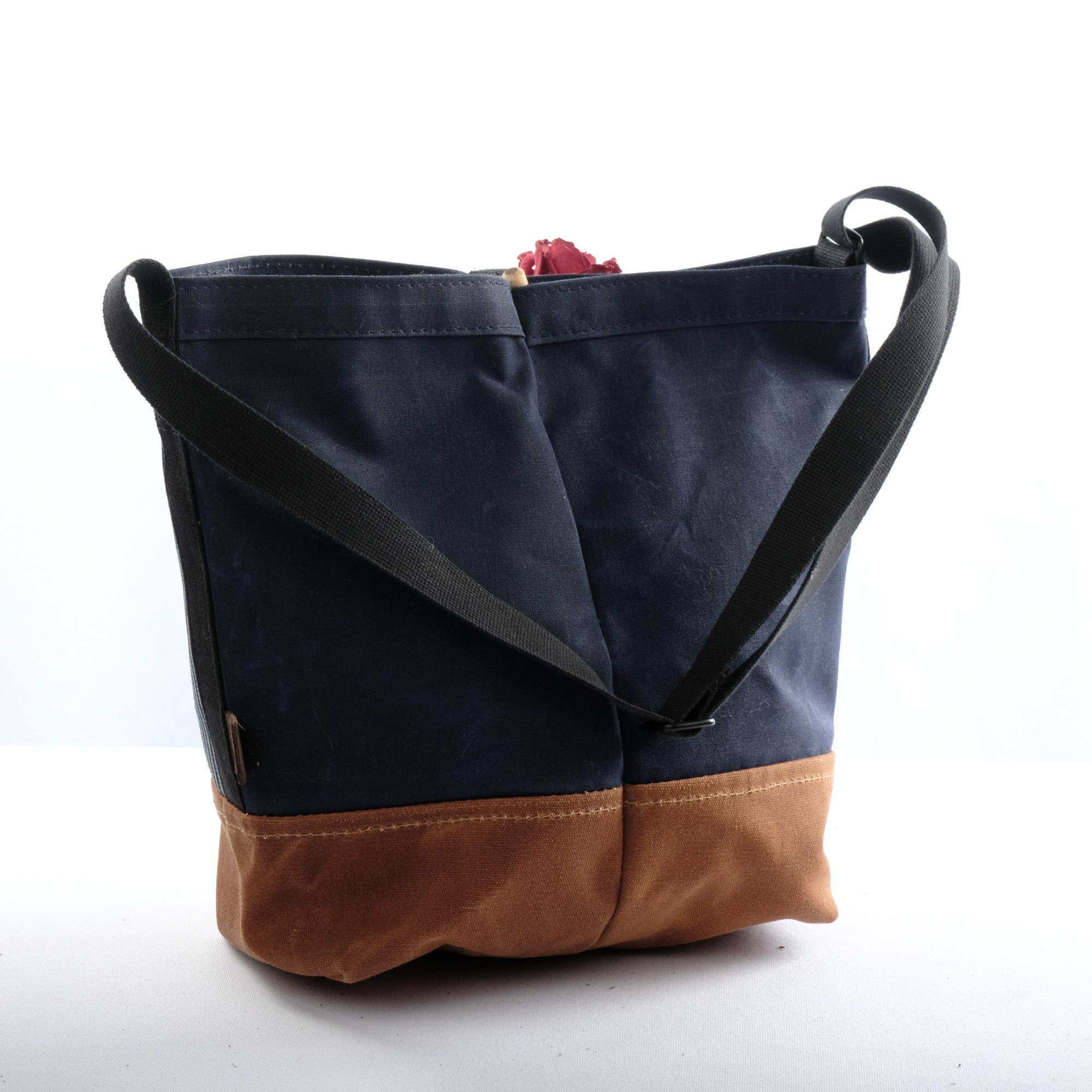Kedge Sack (Navy/Striped Denim/Redwood)