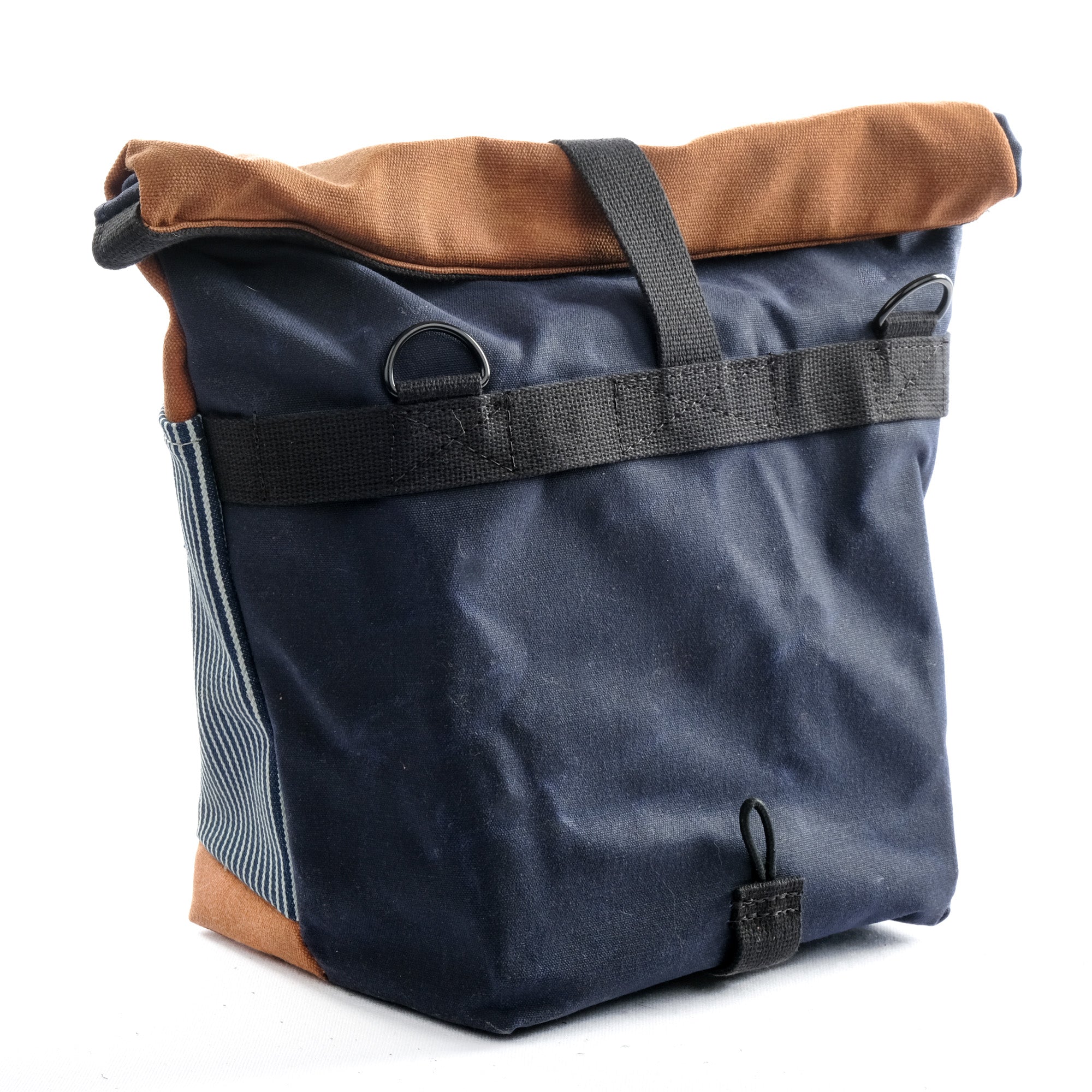 Bulldog Front Sack (Navy/Striped Denim/Redwood)