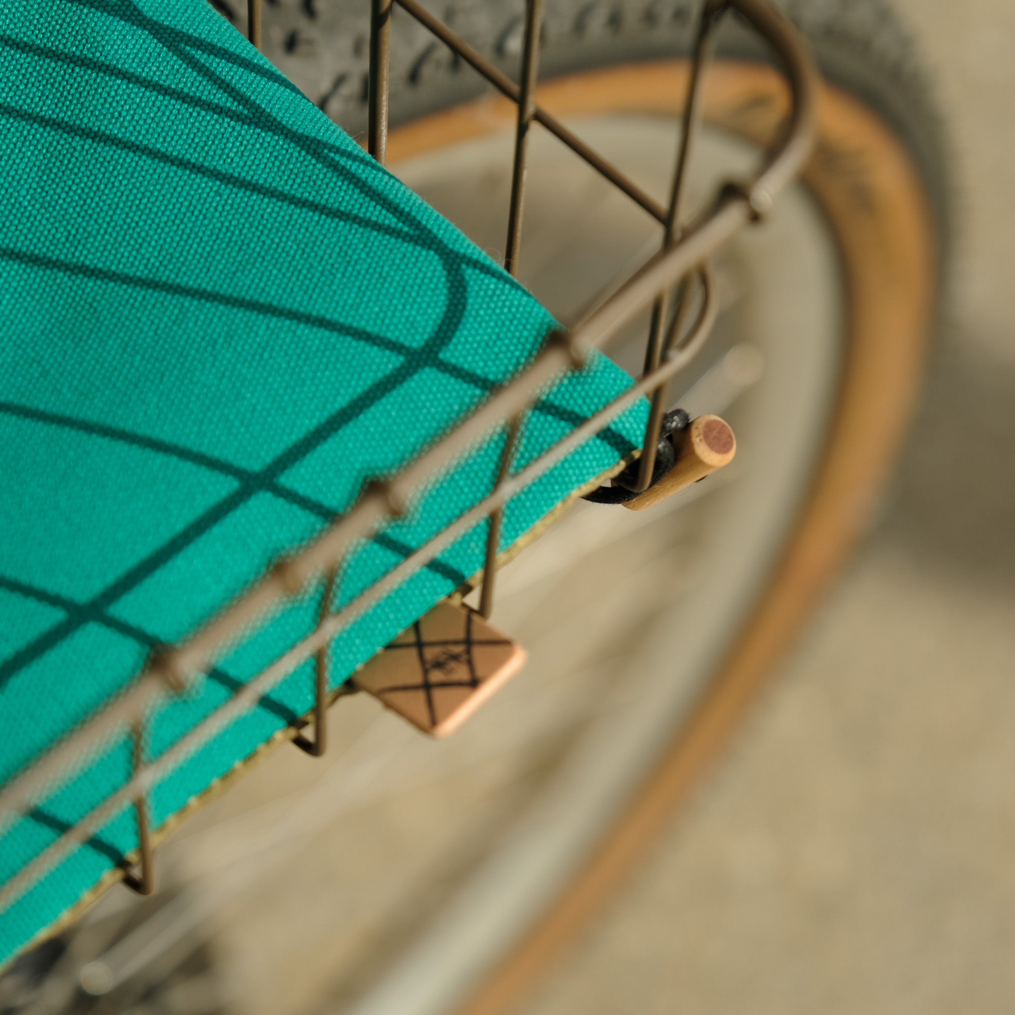 Pat Mat (Teal Canvas/Olive)