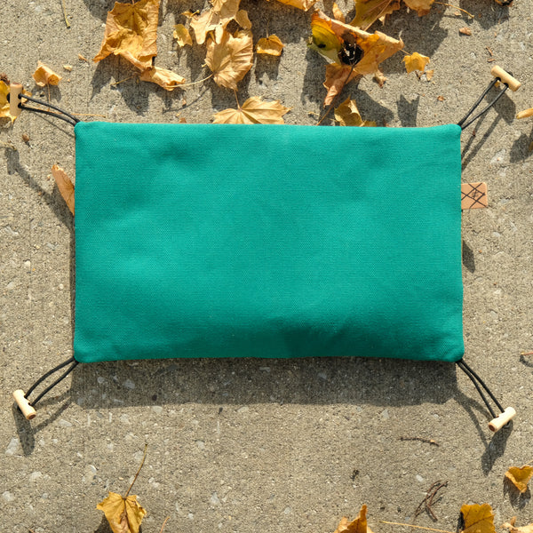 Pat Mat (Teal Canvas/Olive)